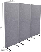 ReFocus™ Raw Freestanding Acoustic Room Divider 3 Pack – Reduce Noise and - Image 5