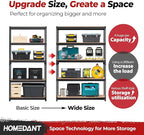 HOMEDANT 5 Tier Storage Shelves Adjustable Laminated Boltless Garage Metal - Image 10