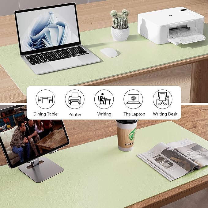 Aothia Leather Desk Pad Protector, Large Mouse Pad, Office Desk Mat, Non-Slip - Image 6