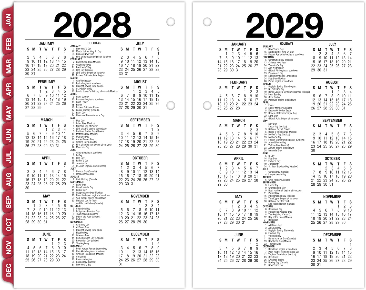 AT-A-GLANCE 2027 Desk Calendar Refill, Daily Desk Pad Refill, 3.5" x 6", Standard, Loose-Leaf (E717T5027)