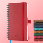 IN-LUXPRO Planner 2026 Daily Weekly and Monthly, 6.5"x3.75", 12 Months Spiral by IN-LUXPRO