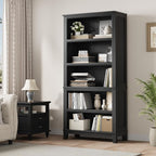 IDEALHOUSE 71" Farmhouse Bookshelf w/Adjustable Shelves & 31.5 in Whidth - Image 7