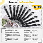 Zonon 38 Pieces Rubberized Ballpoint Pen - Image 2