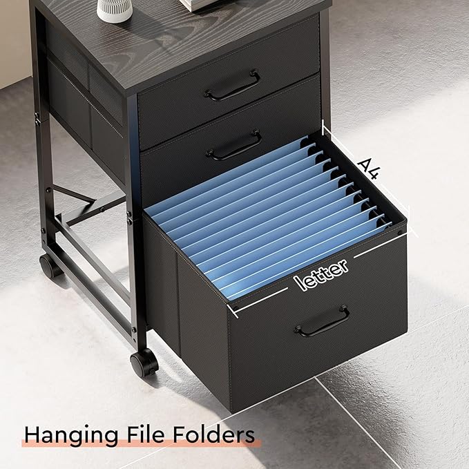 Maihail 3 Drawer Mobile File Cabinet - Image 7