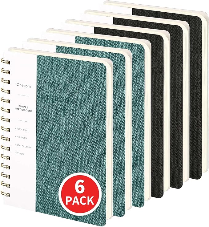 Spiral Notebook-5.75" x 8.125" College Ruled Journal by Oneirom