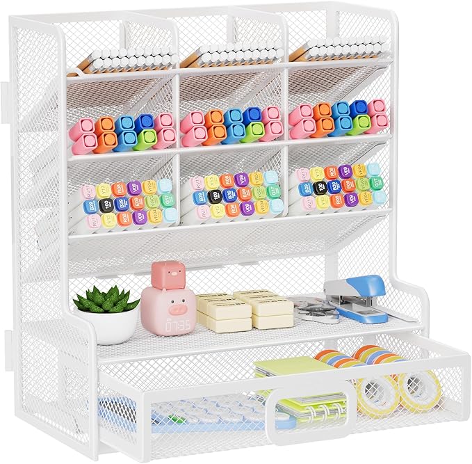 Marbrasse Larger Mesh Desk Organizer by Marbrasse