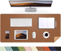 Leather Desk pad Protector, Large Desk mat by AFIING
