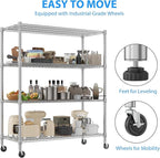 Homdox 4-Tier Heavy Duty Metal Shelves - Image 4