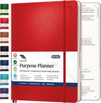 Roterunner Purpose Planner Notebook B5 7.5”x9.8” Undated Planner 2025 Daily by Roterunner