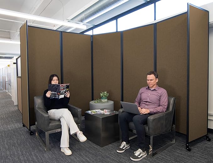 Versare Room Divider 360 Portable Wall Partition | Folding Panels | Large - Image 2