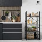 CAPHAUS 4 Tier Bookshelf, 24 Inch Width Free Standing Shelf, Bookcase Shelf - Image 4