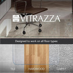 Vitrazza Glass Chair Mat 46” x 60” Superior ¼ Thick, Chiaro Standard Clear - Image 5