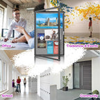 Outdoor Enclosed Bulletin Board, Wall-Mounted Black Aluminum Framed Display Case - Image 5
