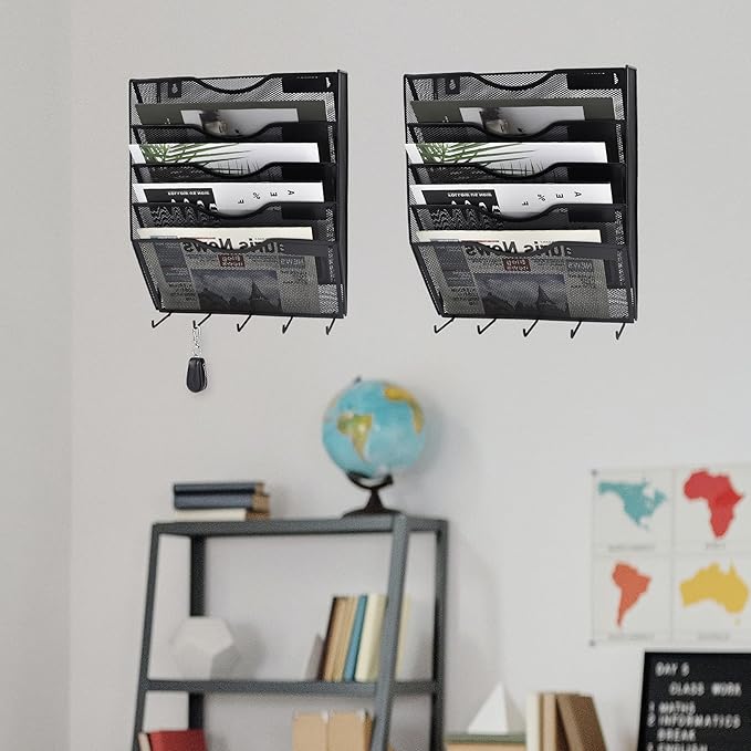 EASEPRES 5 Pocket Mesh Hanging File Organizer - Image 3