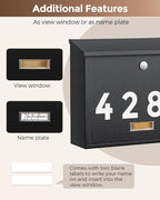 LAND·VOI Locking Wall-Mount Mailbox - Image 8
