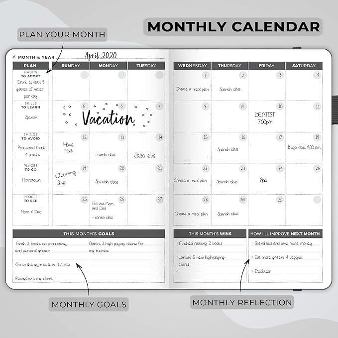 Clever Fox Planner – Undated Weekly & Monthly Planner - Image 4