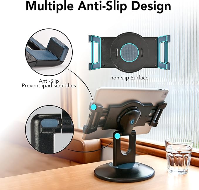 EHO iPad Stand, 360° Rotating Commercial Tablet Stand, Retail Kiosk, Microsoft - Image 9