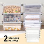 Citylife 6 Packs 17 QT Plastic Storage Bins - Image 3