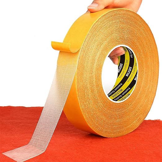 MILEQEE Double Sided Tape Heavy Duty, 1in x 164FT, Extra Large Universal High by MILEQEE