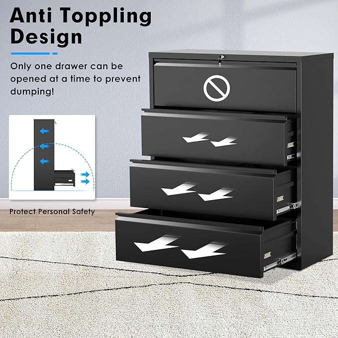 Pataku 4 Drawer File Cabinet - Image 6