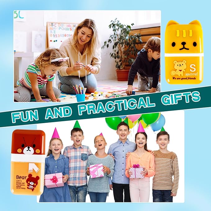 48 Pcs Cute Erasers for Kids Fun Animal Erasers Pencil Eraser - Image 7
