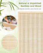 JOSTYLE Room Divider Folding Privacy Screen, 5 Panel Room Dividers 6 ft. Tall - Image 3