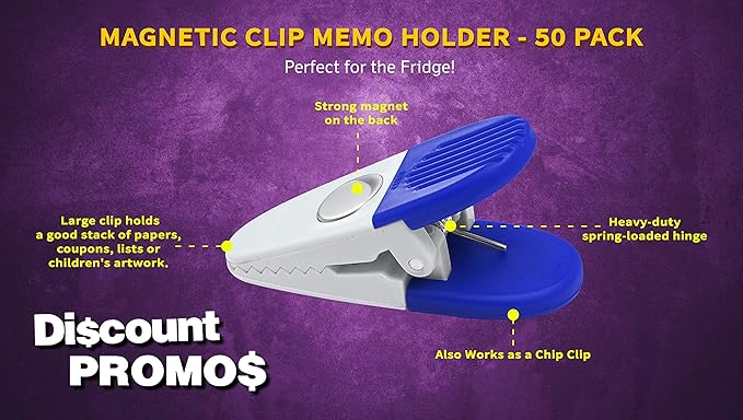 50 Magnetic Memo Holders Set - Image 3