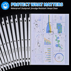 Sheet Protectors 200 Page, Page Protector 8.5" x 11" ，Upgraded Clear Plastic - Image 8