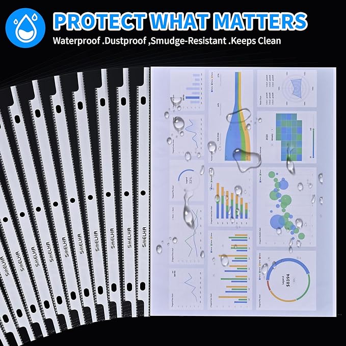 Sheet Protectors 200 Page, Page Protector 8.5" x 11" ，Upgraded Clear Plastic - Image 8