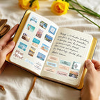 50PCS Aesthetic Motivational Stickers, Inspirational Self Growth Stickers for Women, Vinyl Decals for Planners Journals Vision Board Supplies Water Bottle Laptop