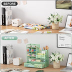 Marbrasse Mesh Pen Holder for Desk, Desk Organizers and Accessories for Office - Image 3