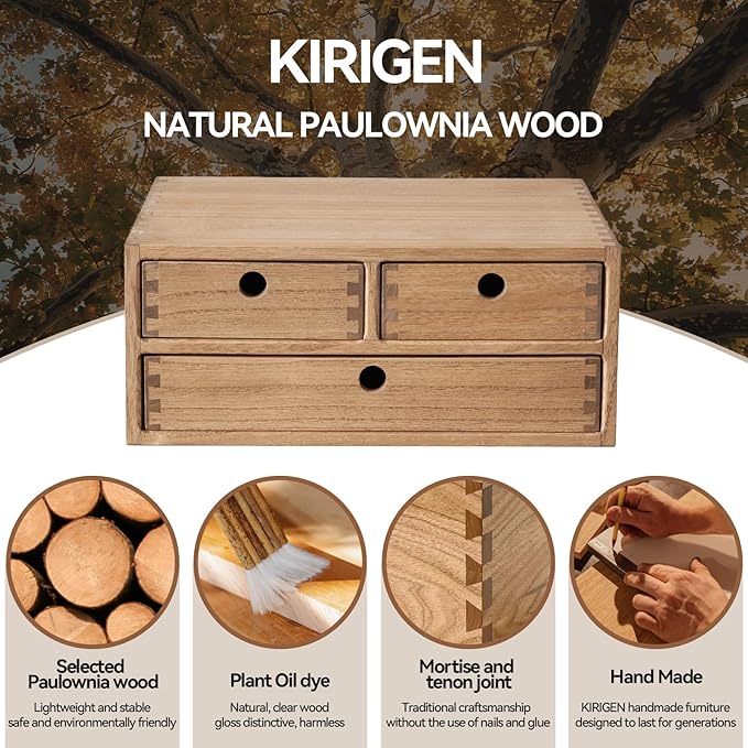 Kirigen Wooden Desktop Organizer - Image 7