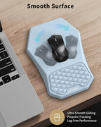 Ergonomic Mouse Pad and Keyboard Wrist Rest Support Set, Massage Design Mousepad - Image 6
