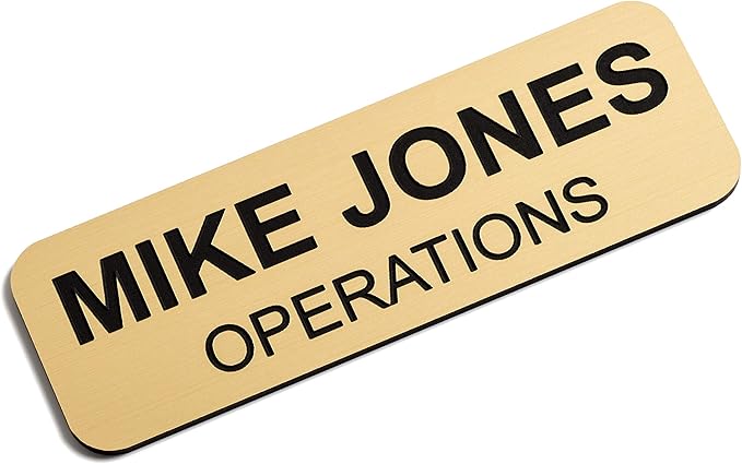 Custom Engraved Name Tag Badges – Personalized Identification by ProvidenceEngraving