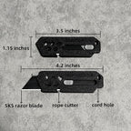 XHM Awesome Small Box Cutter Retractable Blade Ultility Knife, - Image 3