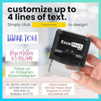 ExcelMark Custom Rubber Stamp – Clean & Easy Stamping – Personalized - Image 5