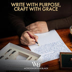 Wordsworth & Black Fountain Pen Gift Set, Includes Ink Bottle, 6 Ink Cartridges - Image 2