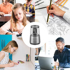 JARLINK Electric Pencil Sharpener, Heavy-Duty Helical Blade to Fast Sharpen - Image 8