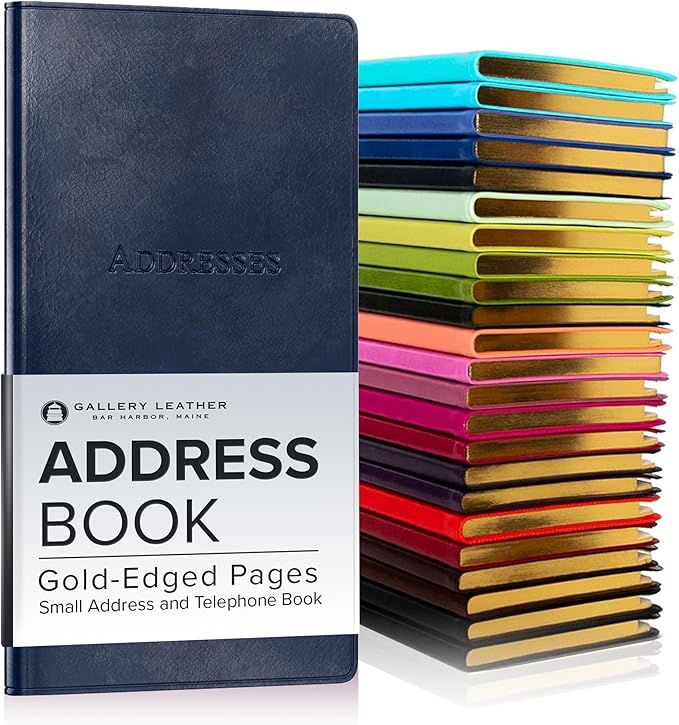 Gallery Leather Small Address Book by GalleryLeather