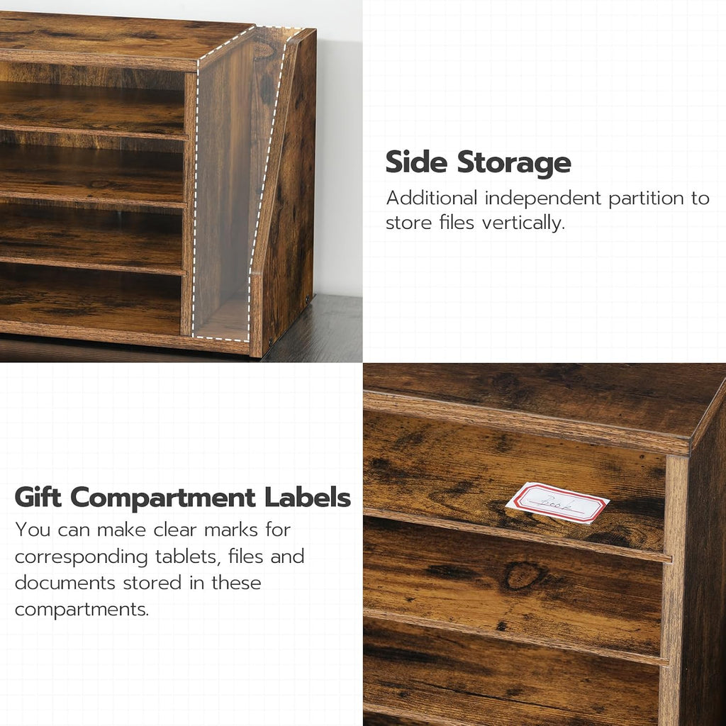hoobro mail sorter, literature organizer with adjustable shelves, package contents