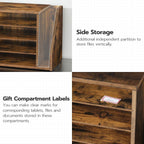 hoobro mail sorter, literature organizer with adjustable shelves, package contents
