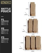 Tacticon P1 P2 P3 BattlePouch | Universal Pistol Mag Pouch | Combat Veteran - Image 4