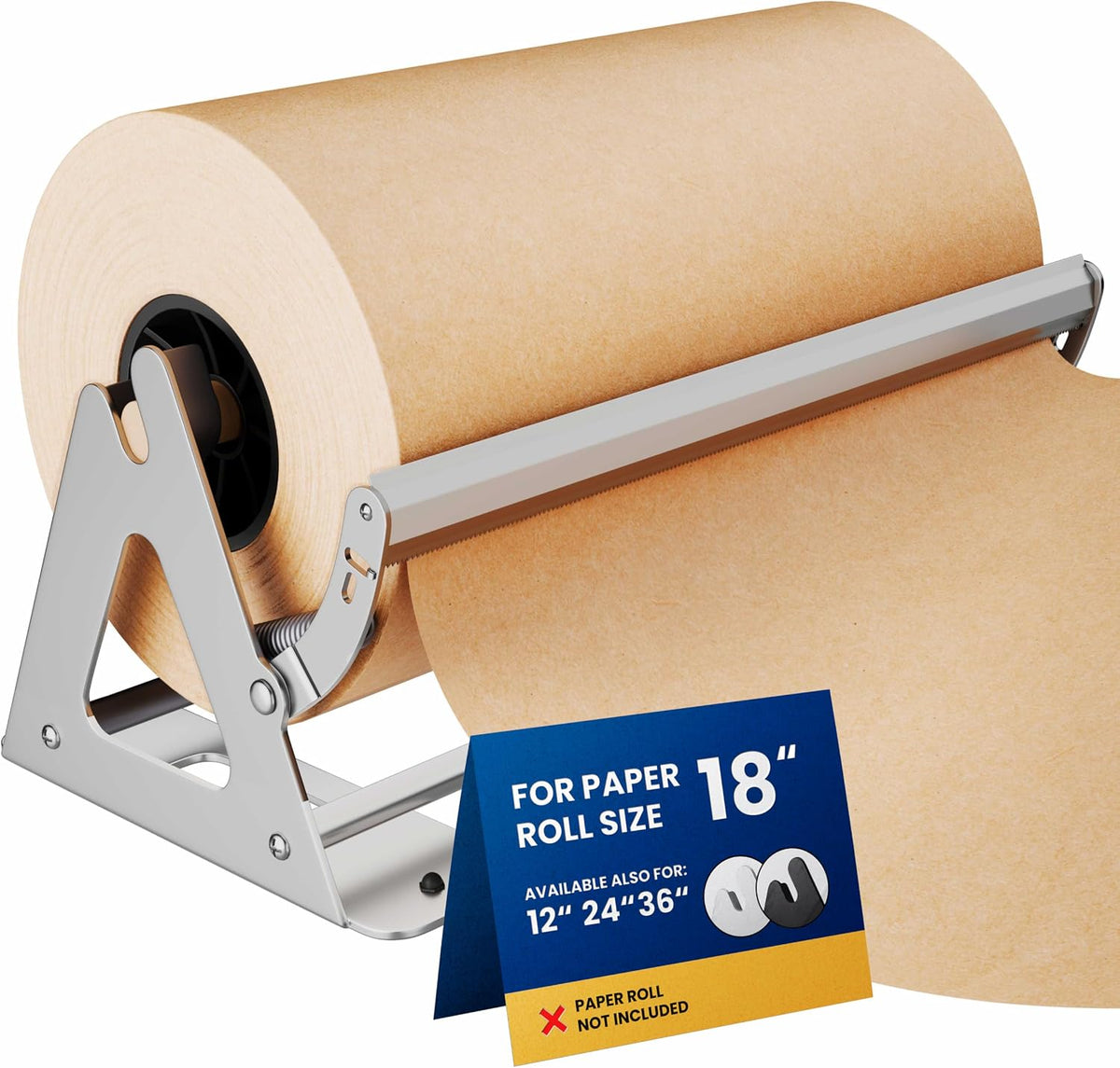 DIY Crew 18 Inch Paper Roll Dispenser and Cutter - Heavy-Duty Wall Mountable,...