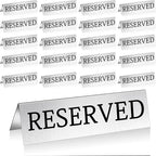 Milkary 30Pcs Metal Reserved Table Signs, Double Sided Reserved Seating Signs by Milkary