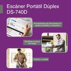Brother DS-740D Duplex Compact Mobile Document Scanner - Image 5
