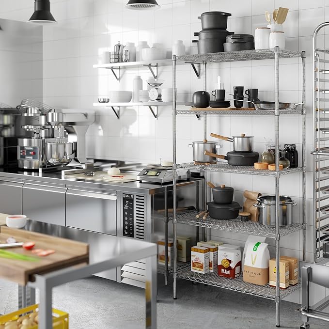 Regal Altair 18" Deep x 36" Wide x 74" Height Wire Shelving Kit | 5-Tier | NSF - Image 6