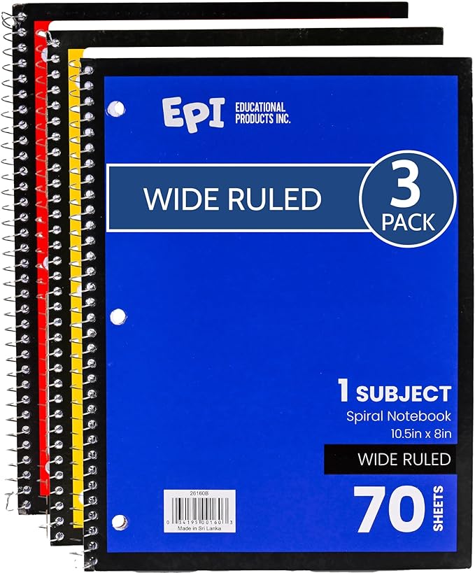 EPI Spiral Notebook | Wide by EPI