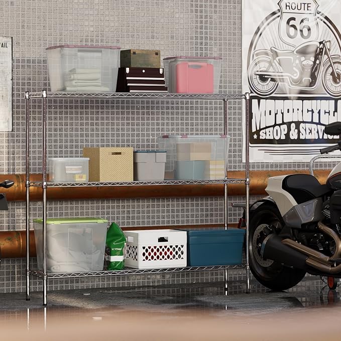 Regal Altair 14" Deep x 60" Wide x 54" Height Wire Shelving Kit | 3-Tier | NSF - Image 5