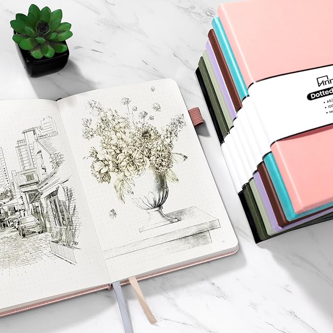 Annecy Numbered Bullet Dotted Journal Notebook, Medium 5.5x 8.25, 160 Pages - Image 5