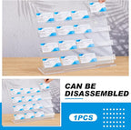 Dunzoom Business Card Holder for Desk 16 Slots Clear Gift Card Display Acrylic - Image 3